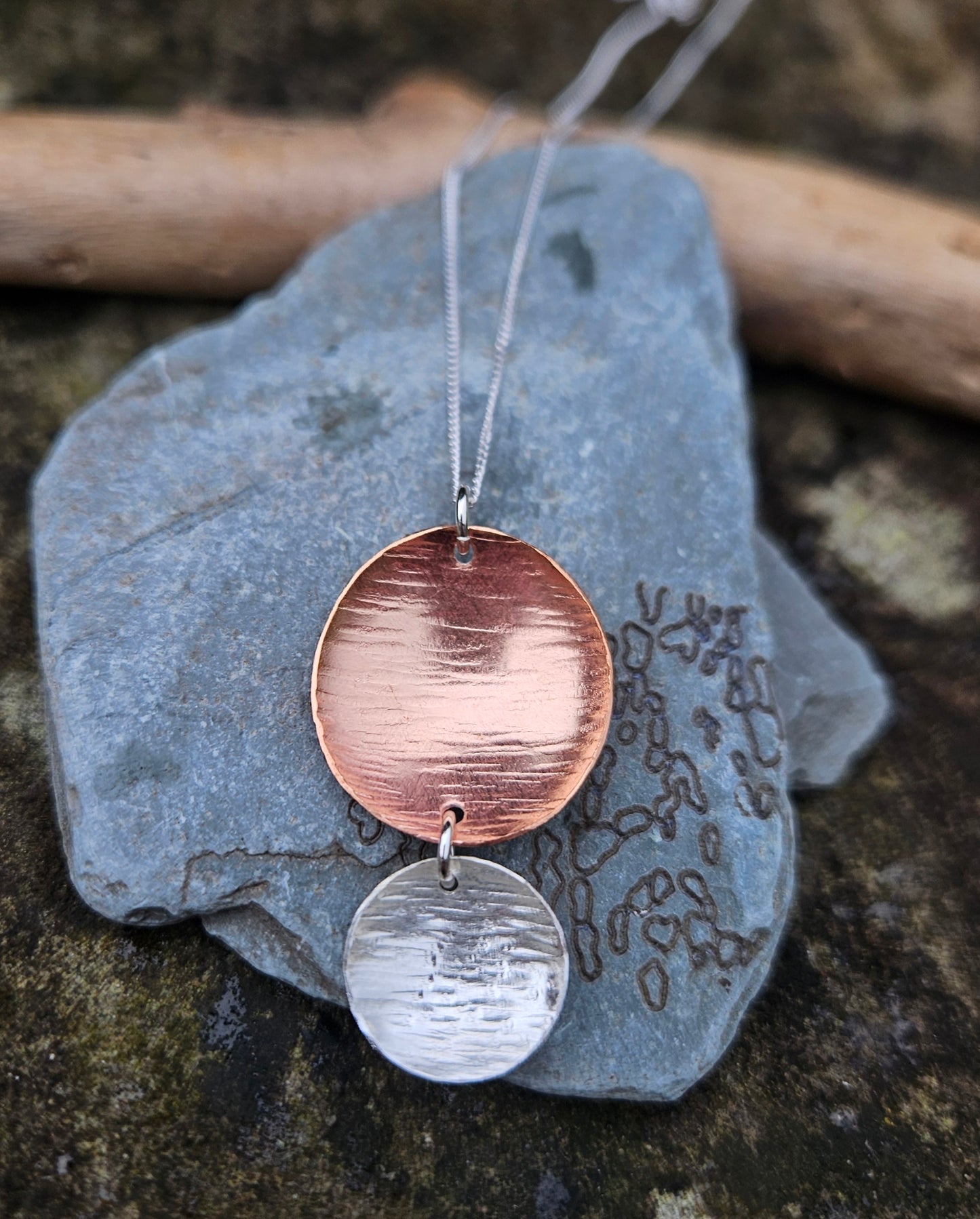 Double Silver and Copper Pendant