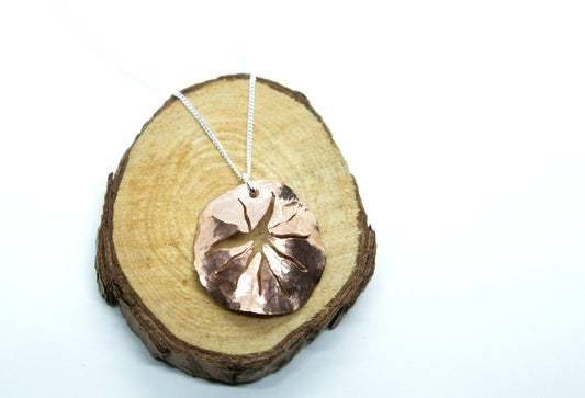 Copper mushroom gills pendant image 0