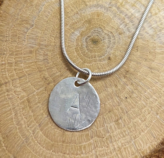 Silver Initial Pendant image 0
